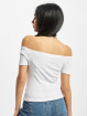 Urban Classics T-Shirt Ladies Off Shoulder Rib 2-Pack weiß