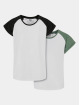Urban Classics T-Shirt Girls Contrast Raglan 2-Pack weiß