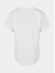 Urban Classics T-Shirt Boys Long Shaped Turnup white