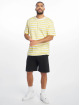 Urban Classics T-Shirt Oversized Yarn Dyed Bold Stripe yellow