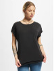 Urban Classics t-shirt Ladies Modal Extended Shoulder zwart