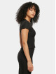 Urban Classics t-shirt Ladies Short Rib zwart
