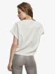 Urban Classics T-shirts Ladies Short Pigment Dye Cut On Sleeve grå