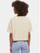 Urban Classics T-Shirty Ladies Short Oversized bezowy