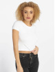 Urban Classics T-Shirty Stretch Jersey Cropped bialy