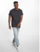 Urban Classics T-Shirty Multicolor Stripe czarny