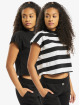 Urban Classics T-Shirty Stripe Short 2-Pack czarny