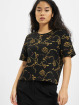 Urban Classics T-Shirty Ladies AOP Luxury Print Short Oversized Tee czarny