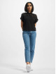 Urban Classics T-Shirty Ladies Short Oversized Lace czarny