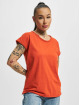 Urban Classics T-Shirty Pigment Dye Cut Open czerwony