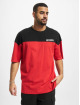 Urban Classics T-Shirty Oversized Color Block Logo czerwony