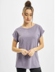 Urban Classics T-Shirty Ladies Extended Shoulder fioletowy