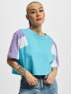 Urban Classics T-Shirty 3-Tone Short Oversize niebieski