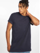 Urban Classics T-Shirty Pigment Dye High Low niebieski