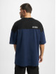 Urban Classics T-Shirty Oversized Color Block Logo niebieski