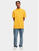 Urban Classics T-Shirty Boxy Zip Pique pomaranczowy