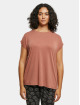 Urban Classics T-Shirty Ladies Modal Extended Shoulder pomaranczowy
