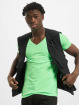 Urban Classics T-Shirty Neon V-Neck zielony