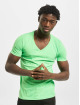 Urban Classics T-Shirty Neon V-Neck zielony