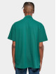 Urban Classics T-Shirty Boxy Zip Pique zielony
