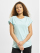 Urban Classics T-skjorter Color Melange Extended Shoulder blå