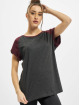 Urban Classics T-skjorter Ladies Contrast Raglan grå