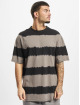 Urban Classics T-skjorter Oversized Striped Tye Dye grå
