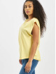 Urban Classics T-skjorter Ladies Basic Shaped gul
