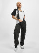 Urban Classics T-skjorter Ladies Raglan High Low hvit