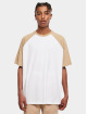 Urban Classics T-skjorter Organic Oversized Raglan hvit