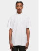 Urban Classics T-skjorter Boxy Zip Pique hvit