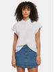 Urban Classics T-skjorter Ladies Oversized Extended Shoulder Polo hvit