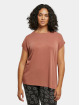 Urban Classics T-skjorter Ladies Modal Extended Shoulder oransje