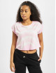 Urban Classics T-skjorter Short Tie Dye rosa