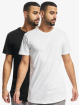 Urban Classics T-skjorter Pre-Pack Shaped Long 2-Pack svart