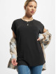 Urban Classics T-skjorter Ladies Modal Extended Shoulder svart