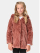 Urban Classics Talvitakit Girls Hooded Teddy Coat ruskea