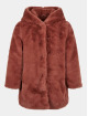 Urban Classics Talvitakit Girls Hooded Teddy Coat ruskea