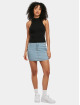 Urban Classics Tank Tops Ladies Short Rib Knit musta