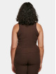 Urban Classics Tanktop Ladies Short Rib Knit Turtleneck bruin