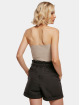 Urban Classics Tanktop Ladies Rib Knit Crossed Neckholder grijs