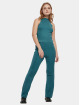 Urban Classics Tanktop Ladies Short Rib Knit Turtleneck groen