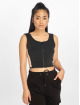Urban Classics Top Side Stripe Crop Zip black