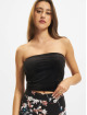 Urban Classics Top Ladies Short Velvet Tube black