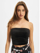 Urban Classics Top Ladies Short Velvet Tube black