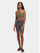 Urban Classics Top Ladies Cropped Asymmetric khaki