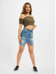 Urban Classics Top Cold Shoulder Smoke Cropped olive