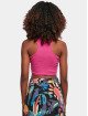 Urban Classics Top Ladies Cropped Rib pink