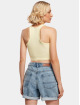 Urban Classics Top Ladies Cropped Rib yellow