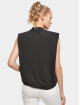 Urban Classics Tops Ladies Modal Padded Shoulder czarny